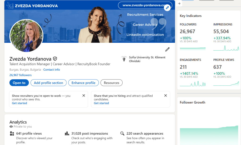 LinkedIn Оптимизация и Личен&nbsp;Бранд